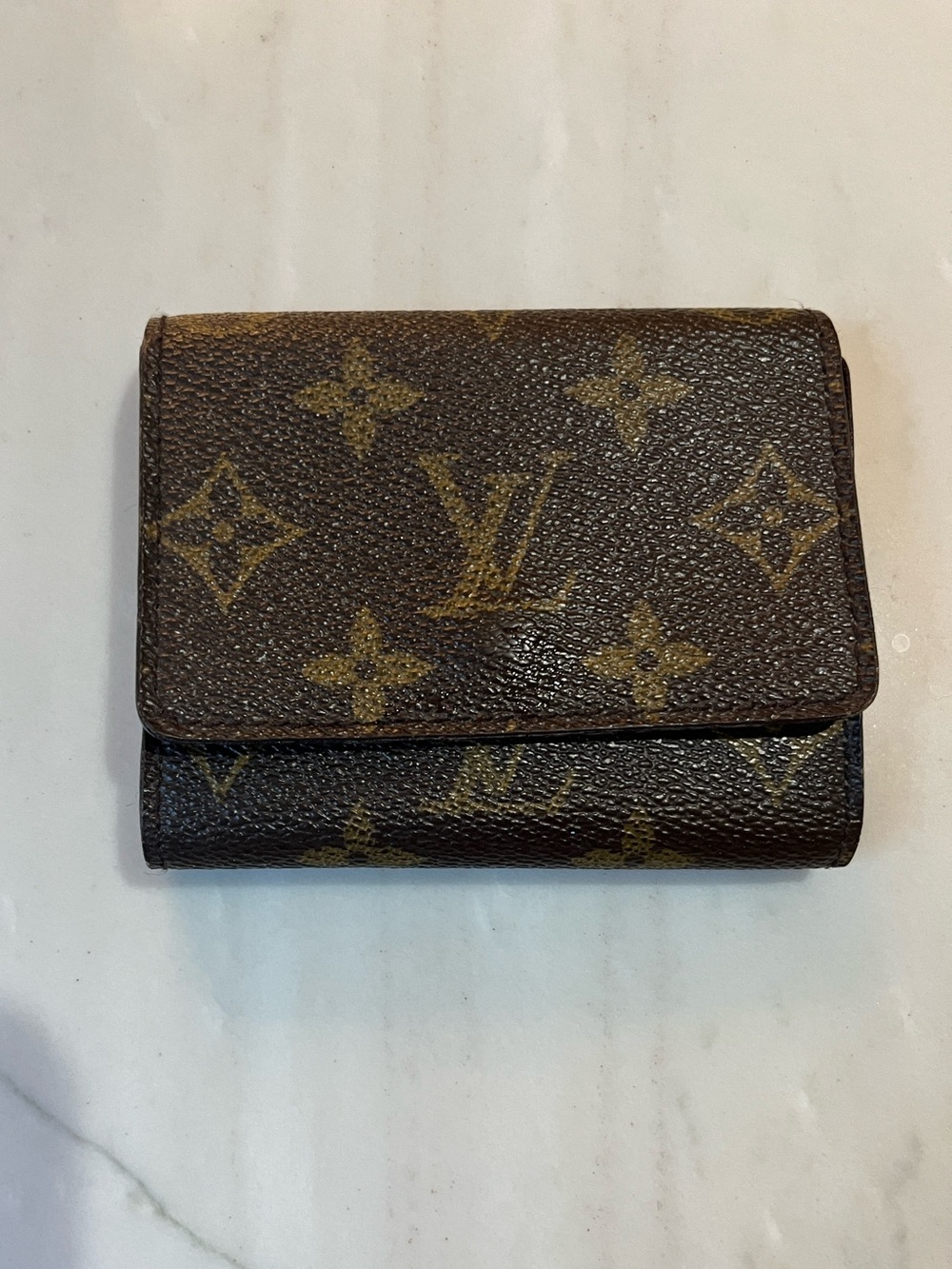 Louis Vuitton Monogram Compact Trifold Card Holder - Brown/Gold Monogram